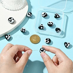 12pcs 3 Arten handgemachte Bunte Malerei-Perlen&nbsp;FIND-CJ0002-78
