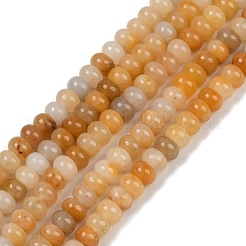 Природный Топаз нефрита бисер нитей G-R403-4x6-26