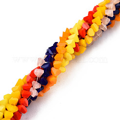 Cuentas opacas de color sólido cuentas de vidrio&nbsp;GLAA-N052-01-A