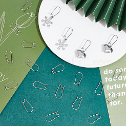 100 шт. фурнитура для сережек-колец из нержавеющей стали 304 STAS-CN0001-48B