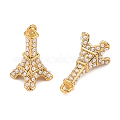Colgantes de perlas de acero inoxidable 304 y plástico ABS&nbsp;SA-CBA4809-10G