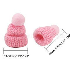 Плетеная шапка из шерсти ручной работы AJEW-NB0001-16