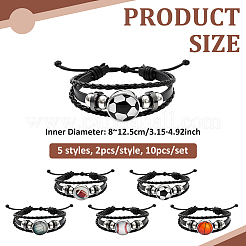 10шт 5 стиля&nbsp;BJEW-GO0002-10