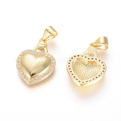 Латунные микро проложить кубического циркония подвески KK-I657-20G