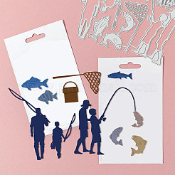 Трафареты для резки углеродистой стали на тему рыбалки DIY-WH0309-1335