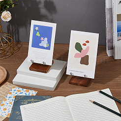 4 шт. железная стойка для демонстрации хрустальных шаров с квадратным деревянным основанием для демонстрации драгоценных камней ODIS-FH0001-20