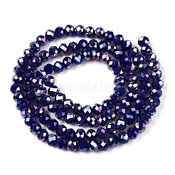 Chapelets de perles en verre électroplaqué&nbsp;LS-EGLA-A044-P3mm-B07