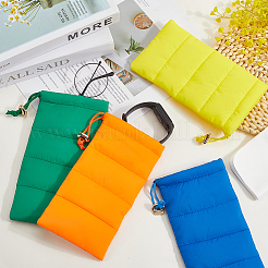 Étuis à lunettes rectangulaires en coton de 4 couleur&nbsp;ABAG-CN0001-26C