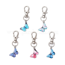 Подвески из эмали из сплава бабочки&nbsp;HJEW-JM03207