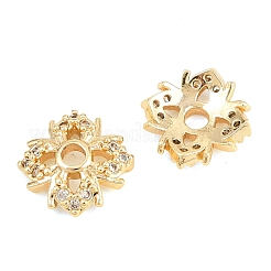 Perles de zircone cubique claires en laiton&nbsp;KK-B186-05G