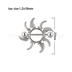 304ステンレススチールニップルシールド  ステンレス鋼色  太陽  27mm&nbsp;WG66F66-03