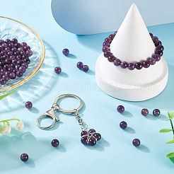 2 нити 2 цвета натуральные аметистовые бусины нити G-TA0002-62