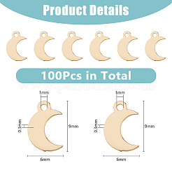 100 шт. долговечные позолоченные латунные подвески&nbsp;FIND-DC0005-72