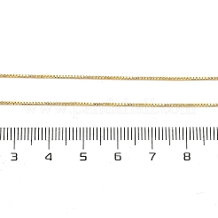 0.8 мм латунные цепочки-коробки для мужчин и женщин&nbsp;NJEW-G160-19G