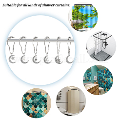 20 anneau de rideau de douche en fer&nbsp;DIY-GA0003-86