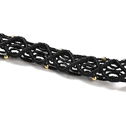 Овальное колье с подвеской из натурального аметиста NJEW-K258-01E