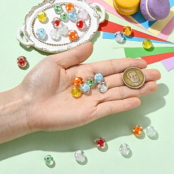 28pcs 7 Arten handgemachte Bunte Malerei-Perlen&nbsp;LAMP-CJ0002-92