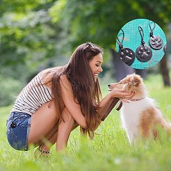 Брелок в форме лапы собаки висит пластиковая форма DIY-WH0183-46