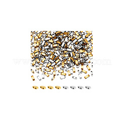 2 нить 2-х цветных гальванических немагнитных бусин из синтетического гематита G-NB0005-81