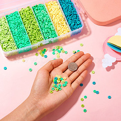 5640шт 6 цвета бусины из полимерной глины ручной работы&nbsp;CLAY-TA0001-58