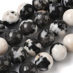 Природные зебры яшмы бисер нитей&nbsp;G-F818-A08-14mm-02