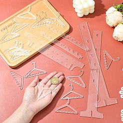 2-слойная акриловая стойка для хранения сережек в стиле вешалки ST-CJ0034-03