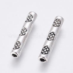 Сплавочные овальные бусины тибетского стиля  TIBEB-Q036-AS-LF