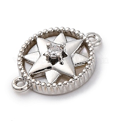 Латунные прозрачные подвески из кубического циркония&nbsp;KK-P291-19P