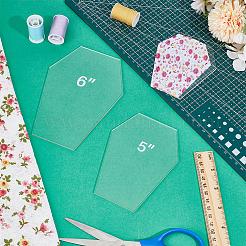 Акриловые шаблоны для квилтинга&nbsp;DIY-BC0014-52B