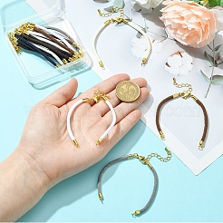 12 шт. 6 цвета нейлоновых шнуров для изготовления браслетов AJEW-YW0001-42