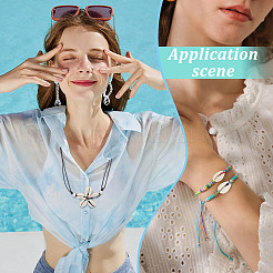 Набор для самостоятельного изготовления ожерелья из натуральных ракушек DIY-PH0017-96