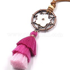 Сплав ожерелья шкентеля&nbsp;NJEW-F270-02