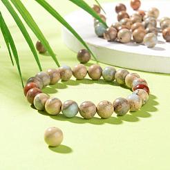 100шт 8мм натуральные бусины из аква терра-яшмы&nbsp;DIY-LS0002-35