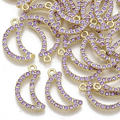 Подвески со стразами из легкого позолоченного сплава X-PALLOY-S132-067