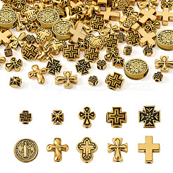 100 pz 10 perline in lega di zinco in stile tibetano&nbsp;FIND-CD0001-38