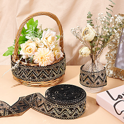 5 ярд полиэстеровых лент для вышивки в этническом стиле OCOR-FG0001-36