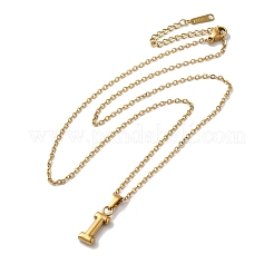 Ожерелья из нержавеющей стали 201 с вакуумным покрытием pvd NJEW-H033-01G-I