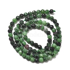 Натуральный рубин в цоизита нитей бисера G-P213-35