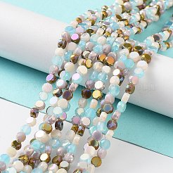 Гальванические стеклянные бусины&nbsp;X-EGLA-P056-01D