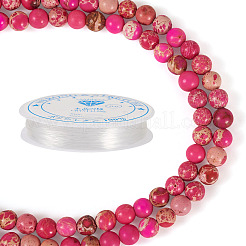 Kits de fabrication de bracelets en perles de jaspe naturel&nbsp;DIY-TA0002-69F
