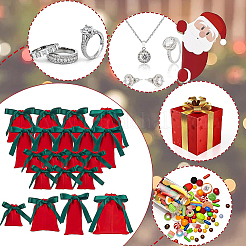 20шт. 4 стильных бархатных упаковочных мешочка TP-BC0001-02