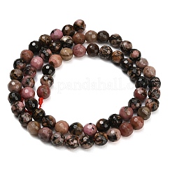 Природные родонит бисер нитей&nbsp;G-C280-B12-6mm