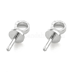 Messing Tasse Perle Heringe Kautionen Pin Anhänger&nbsp;KK-H759-31A-S