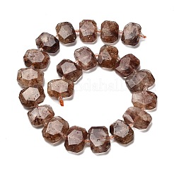 Натуральный гематоидный кварц / нитки из железистого кварца G-H078-B10-01