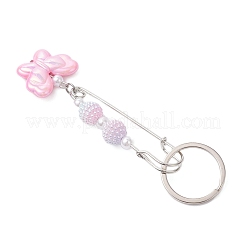 Акриловые бабочки с круглыми бусинами брелки&nbsp;KEYC-JKC01438
