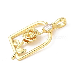 Латунные микро проложить кубического циркония подвески&nbsp;KK-D357-44G