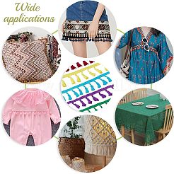 5 рулон 5-х цветных хлопковых лент с кисточками OCOR-CA0001-13