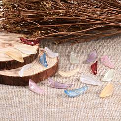 120 шт. 8 цвета прозрачные стеклянные подвески с распылительной росписью&nbsp;GLAA-SZ0001-48