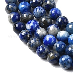 Нитки бусины из натурального ляписа-лазури&nbsp;G-G344-A09-4mm