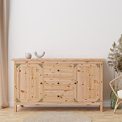 18 стиль железный декоративный уголок для деревянного ящика IFIN-FH0001-79